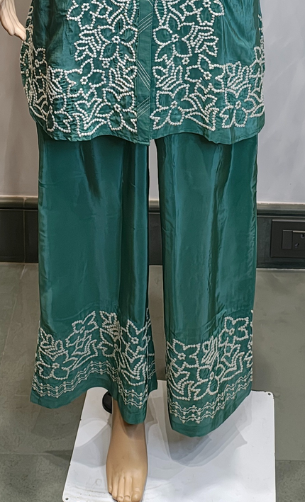 Seafoam Majesty Silk Co-ord Set