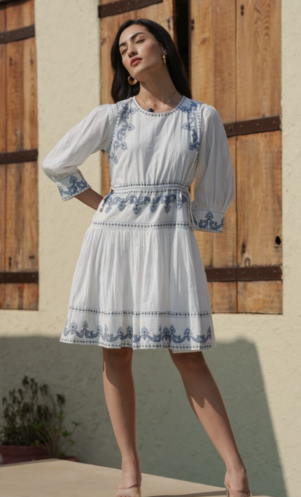 Santorini Charm Frock