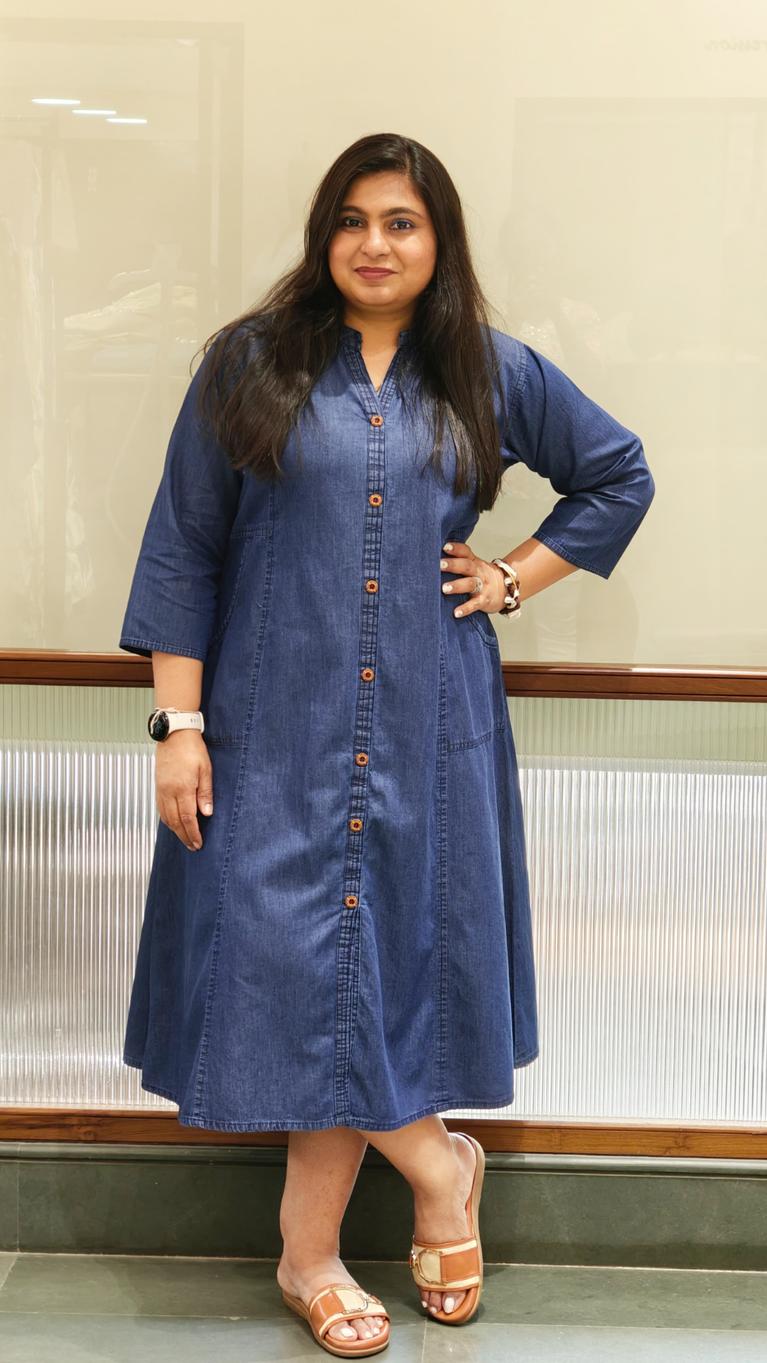 Everblue Pocket Denim Frock