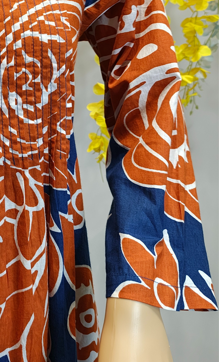 Vibrant Harmony Printed Cotton Kurta Set