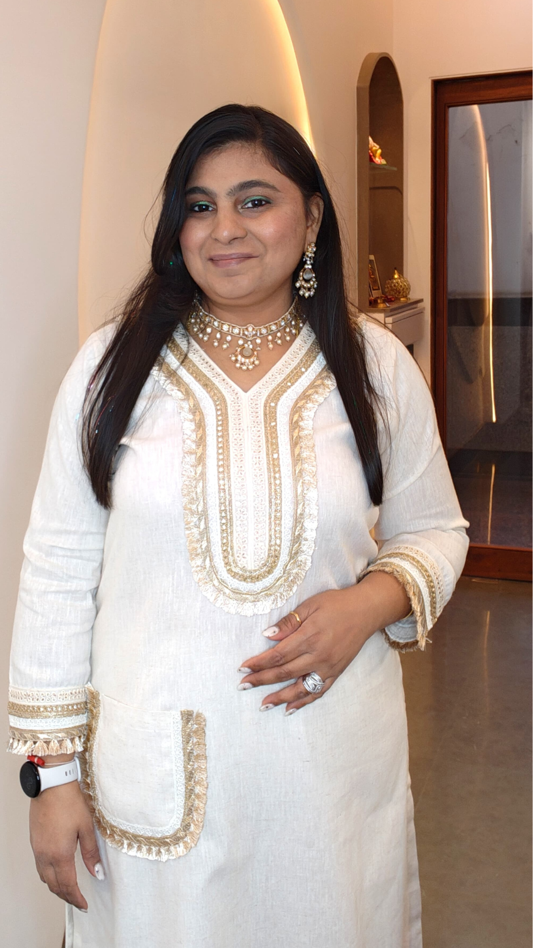 White Mirage Kurta Set