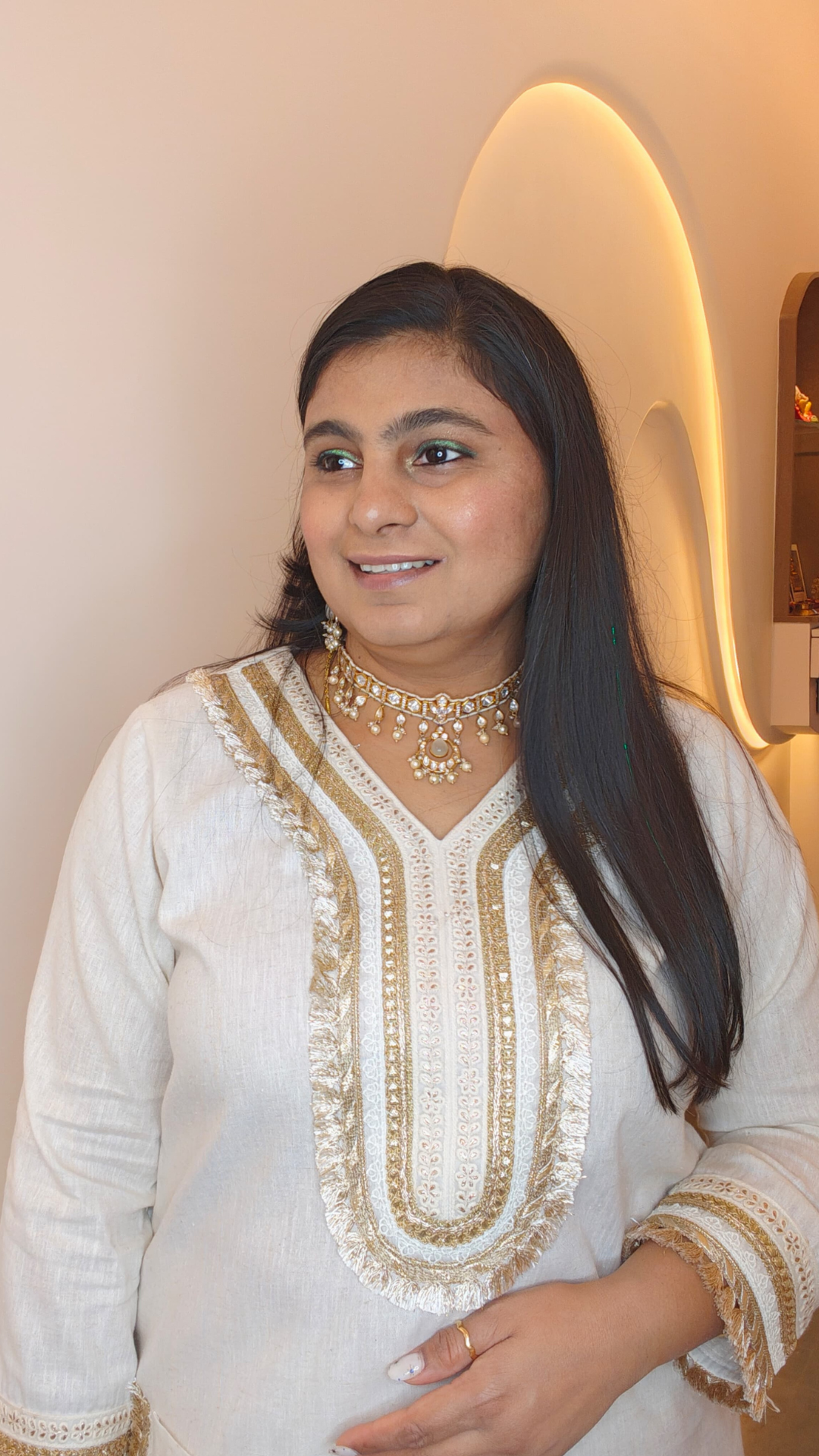 White Mirage Kurta Set