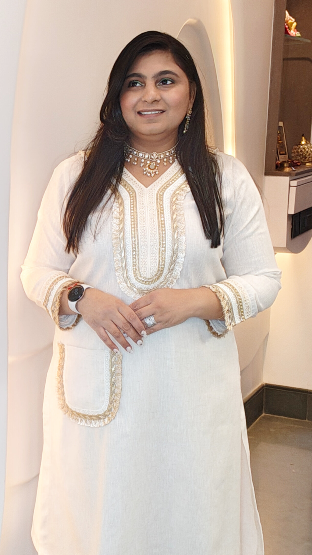 White Mirage Kurta Set