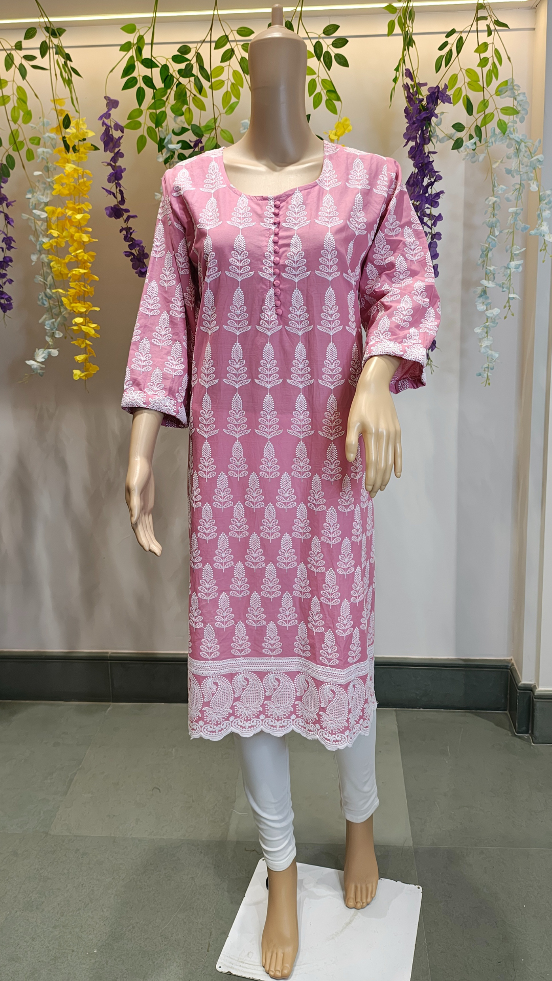 Rose Mist Office Wear Kurti