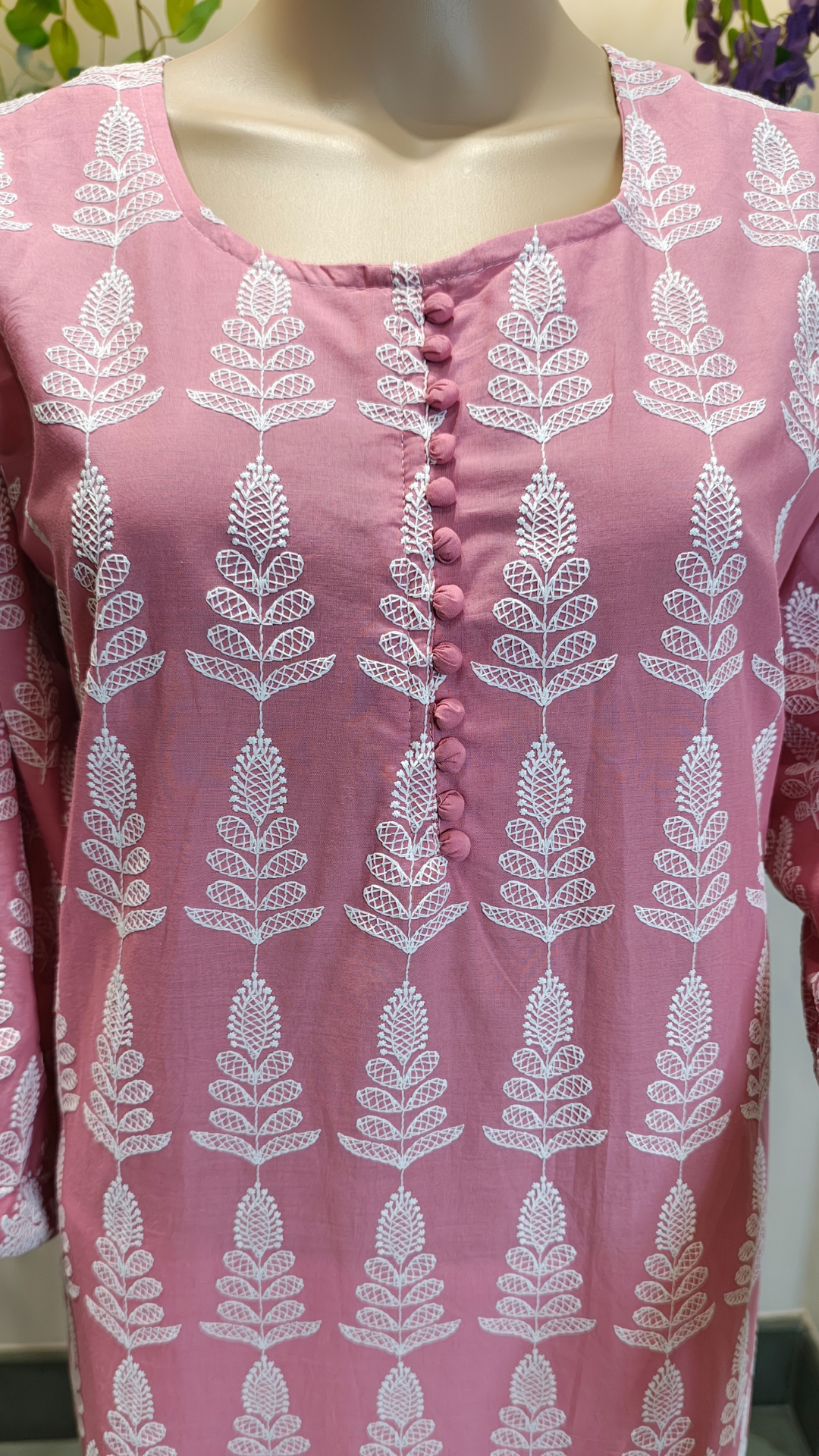 Rose Mist Office Wear Kurti