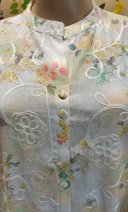 Dawn Light Printed Rayon Kurti