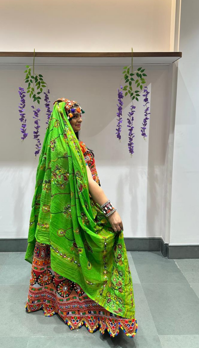 LuxeLatkan Mirror Work Chaniya Choli Set