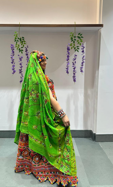 LuxeLatkan Mirror Work Chaniya Choli Set