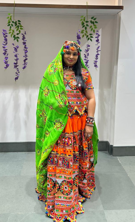 LuxeLatkan Mirror Work Chaniya Choli Set