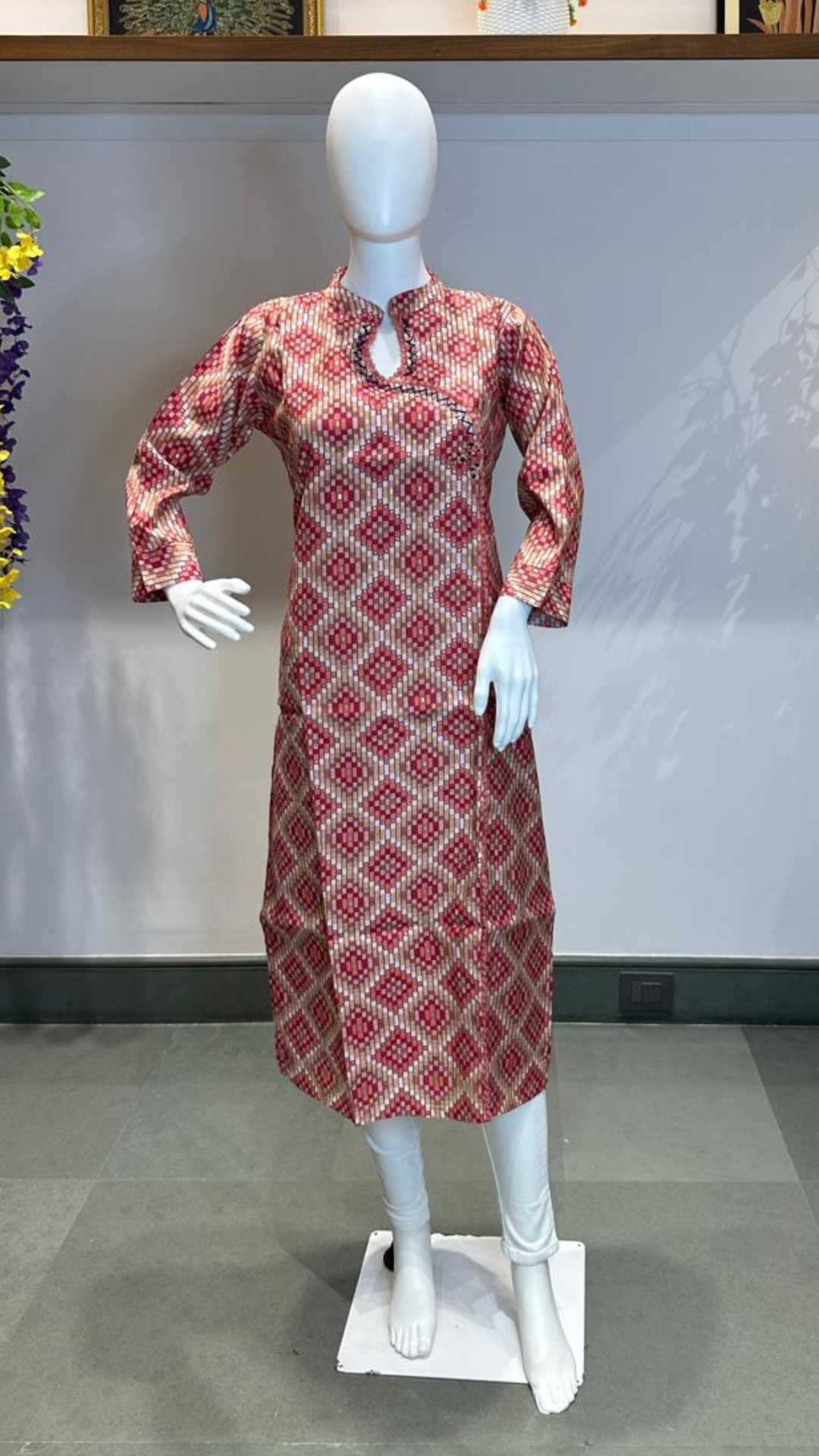 Ruby Weave Embroidered Kurti