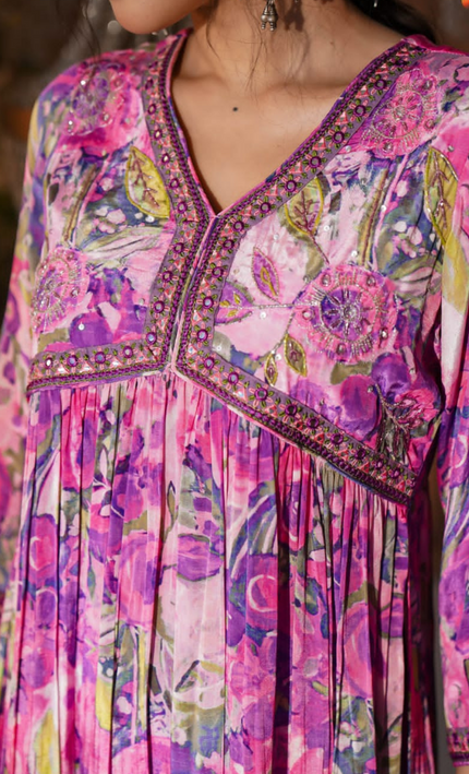 Orchid Blossom Punjabi Suit