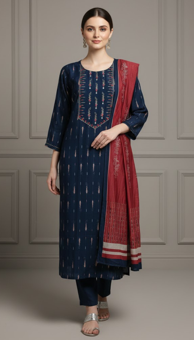 Eclipse Grace Cotton Punjabi Suit