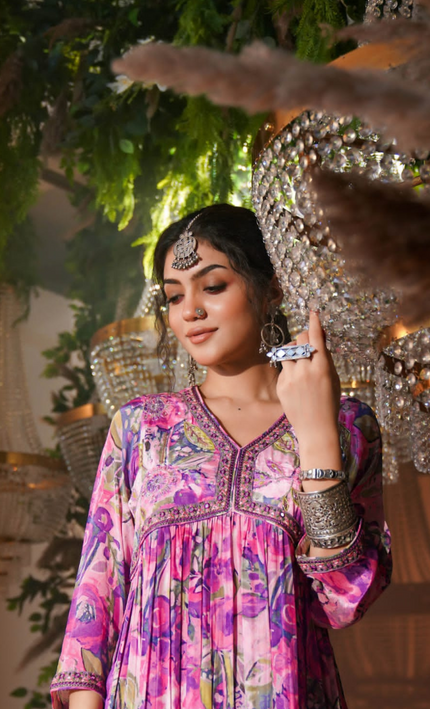 Orchid Blossom Punjabi Suit