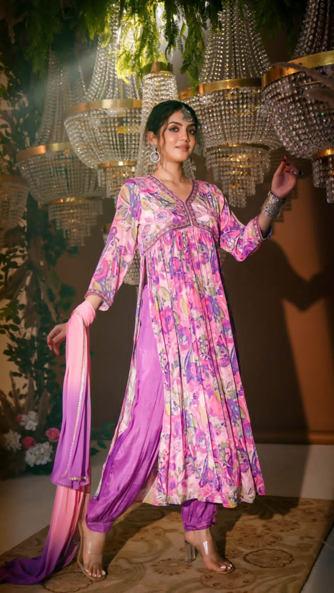 Orchid Blossom Punjabi Suit