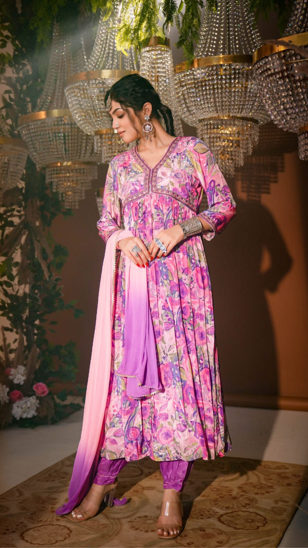 Orchid Blossom Punjabi Suit