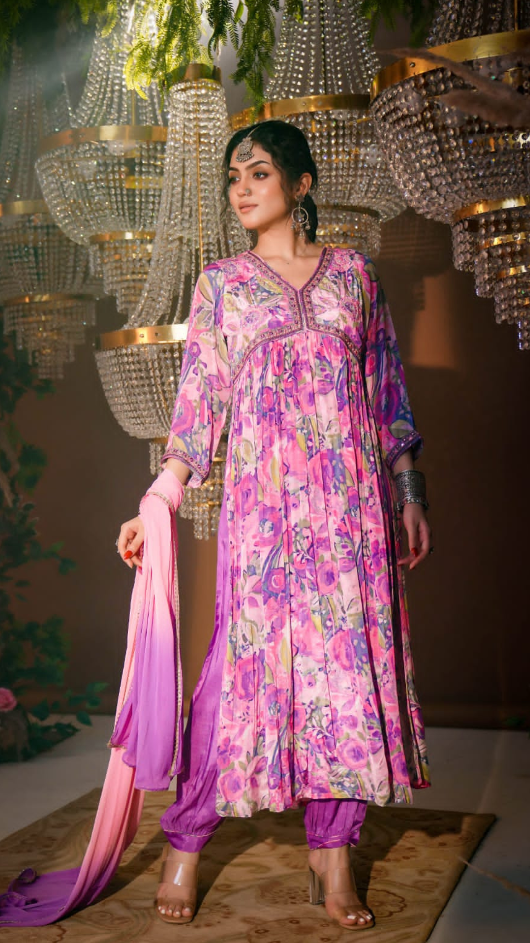 Orchid Blossom Punjabi Suit