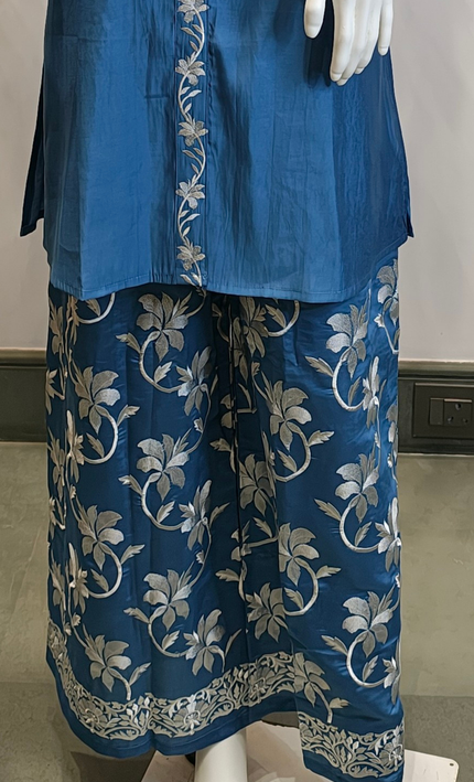 Cobalt Luxe Embroidered Kurta set