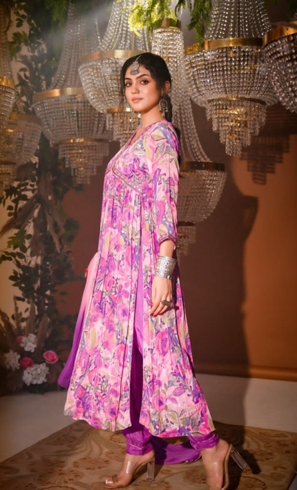 Orchid Blossom Punjabi Suit