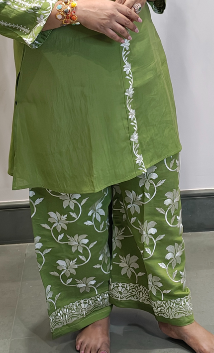 Botanic Elegance Embroidered Co-ord Set