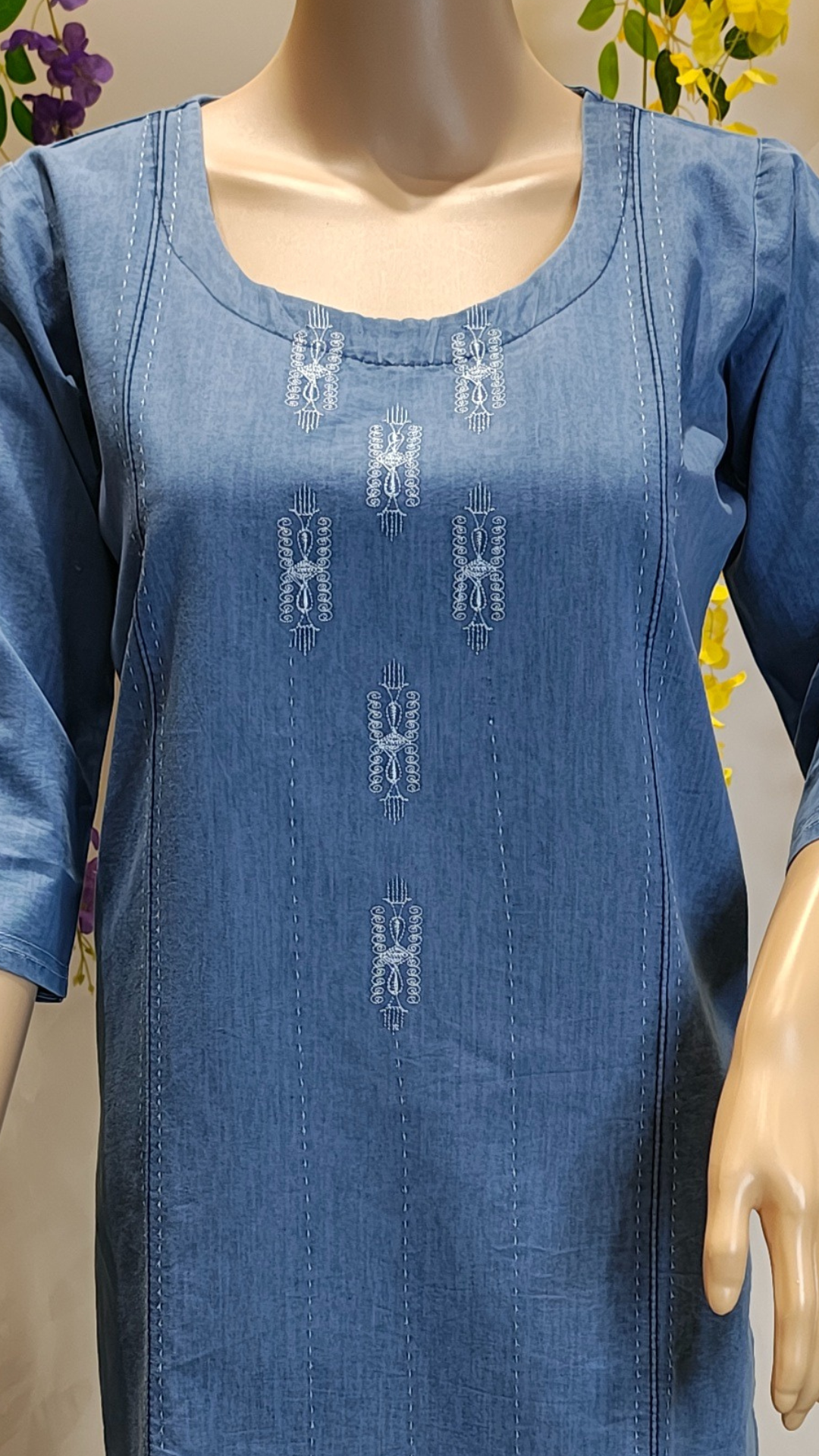 Classic Indigo Denim Short Top