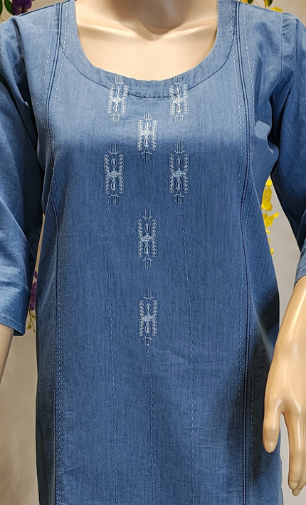 Classic Indigo Denim Short Top