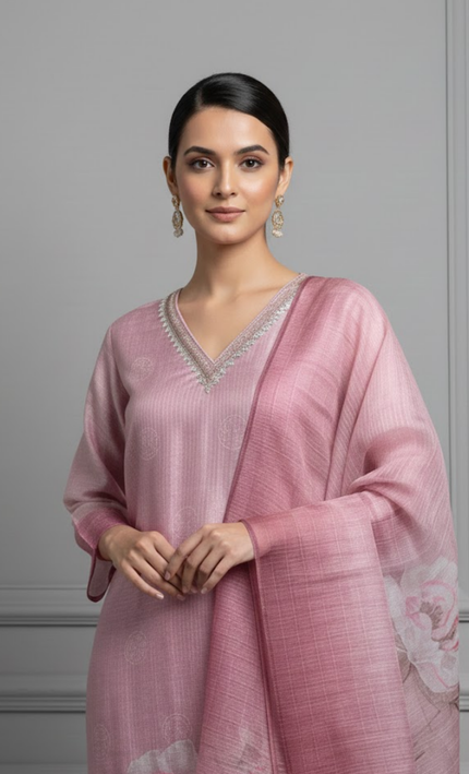 Rosette Glow Handcrafted Kota Ensemble