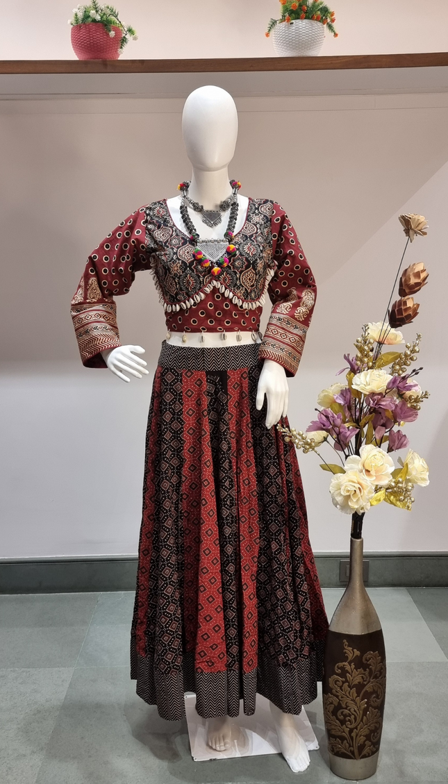Ajrakh Elegance Skirt
