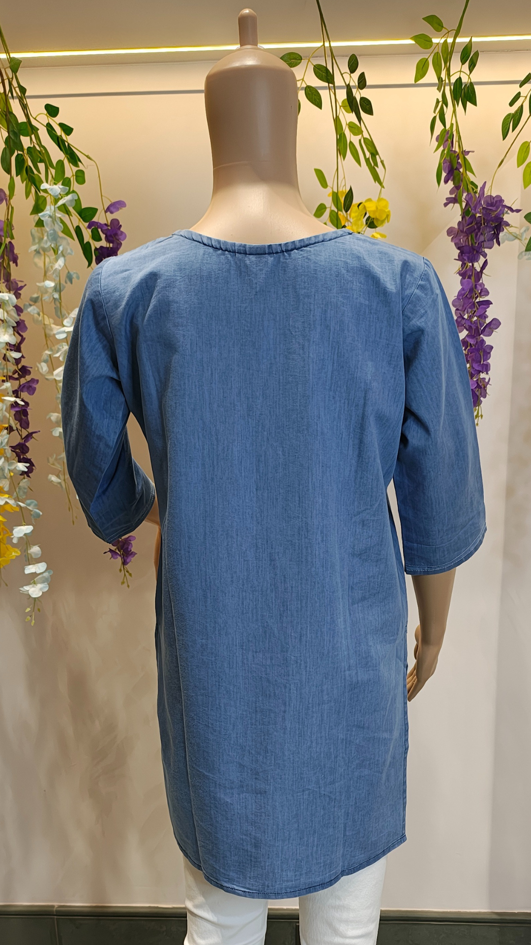 Classic Indigo Denim Short Top
