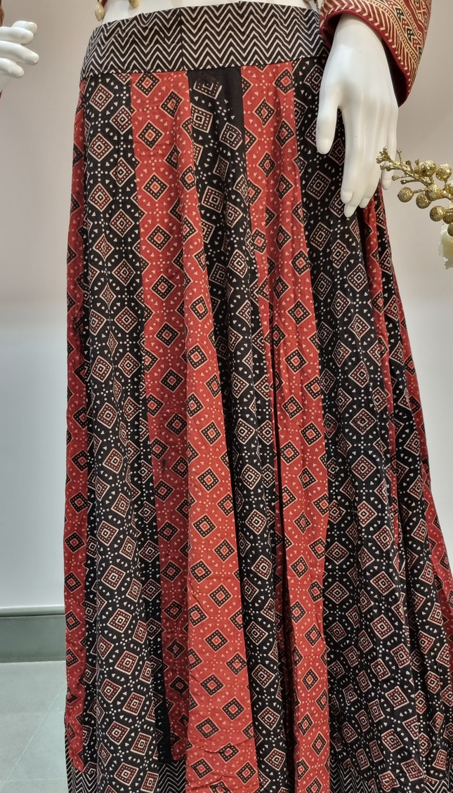 Ajrakh Elegance Skirt