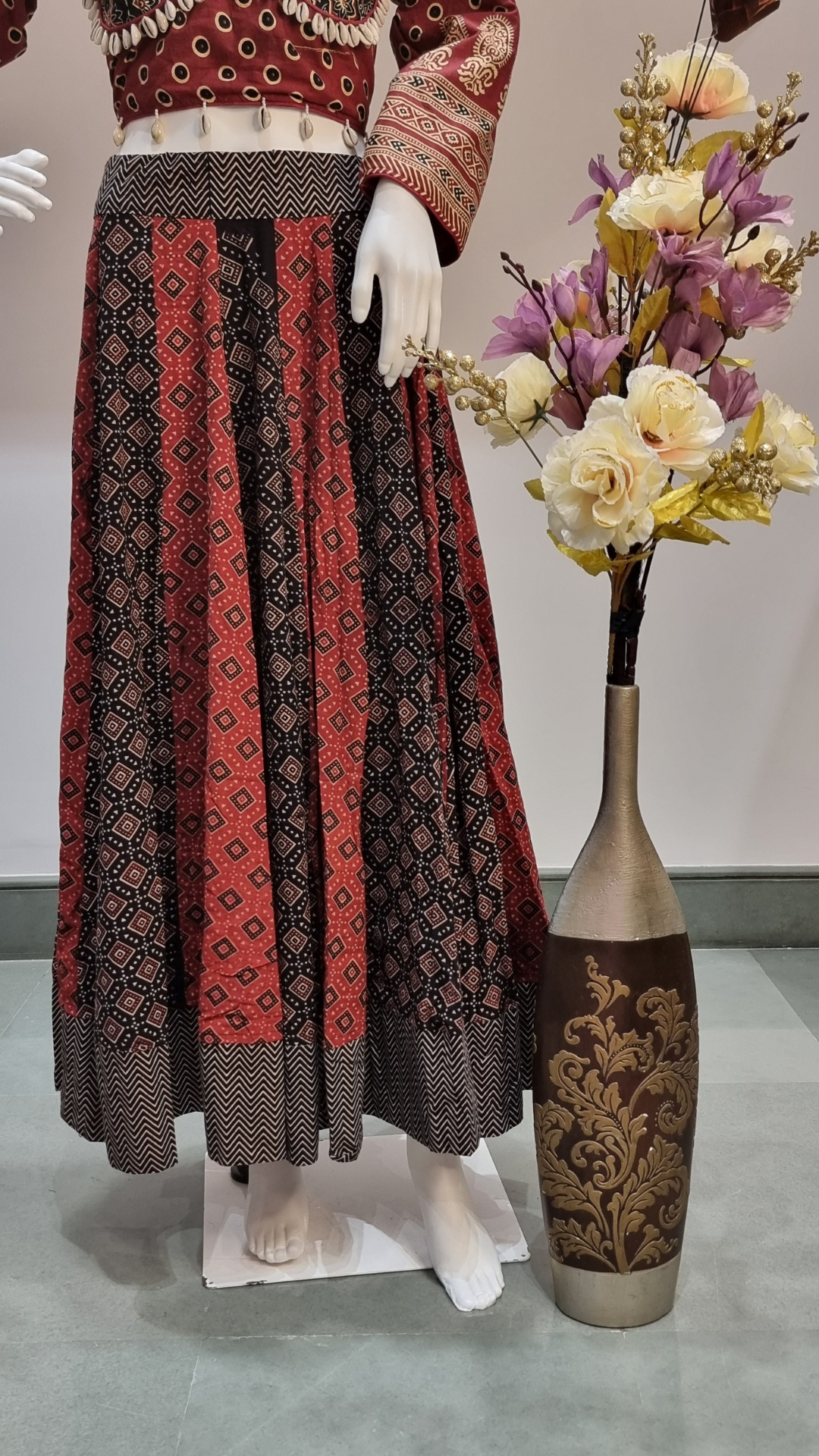 Ajrakh Elegance Skirt