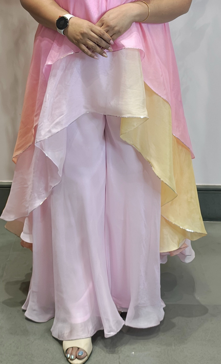 Flamingo Haze Indo-Western Set