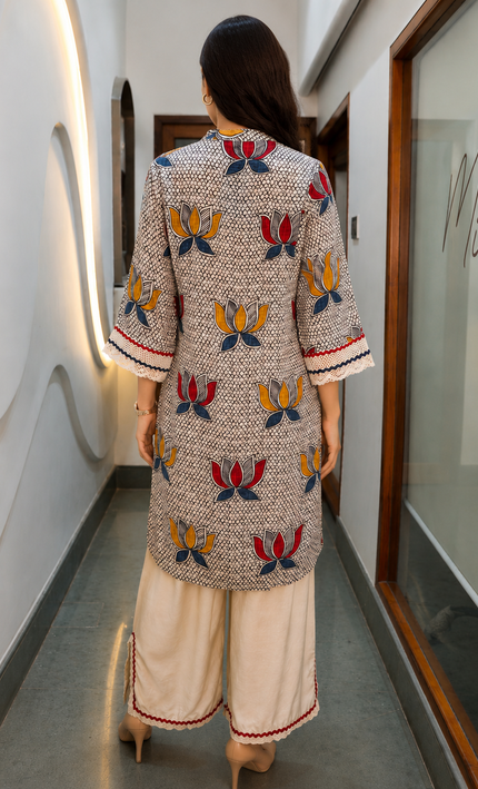 Classic Prints Muslin Coordset For Women