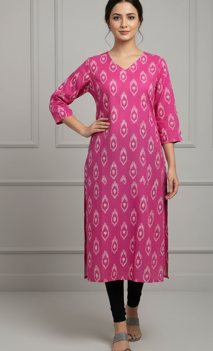 Rose Mist Office Wear Kurti