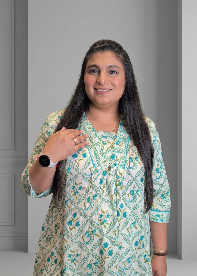 Turquoise Blue Mul Bloom Kurta Pant Set