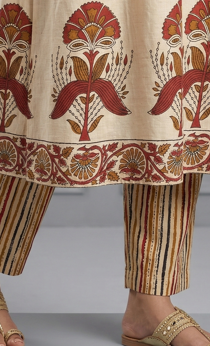 Maroon Floral Punjabi Suit Set