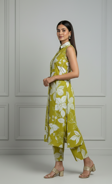 Herbal Bliss Cotton Co-ord Set