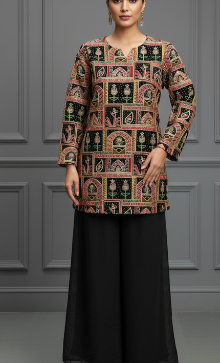 Nazakat Noir Festive Ensemble