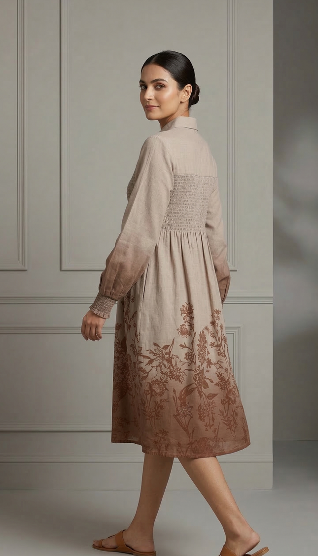 Blush Bloom Printed Dress