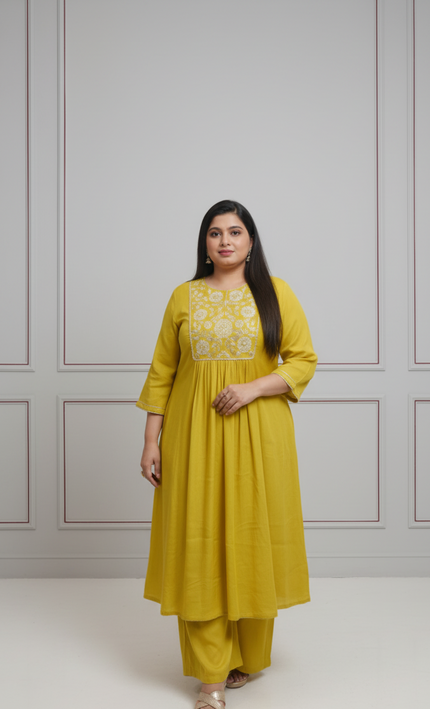 Neon Green Punjabi Suit – Vibrant Ethnic Wear for Women