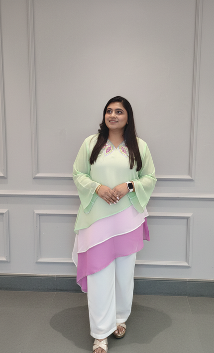 Spring Flutter Georgette Top