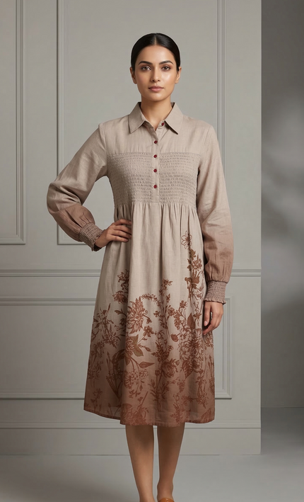 Blush Bloom Printed Dress