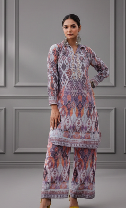 Desert Bloom Printed Cotton Co-ord Set