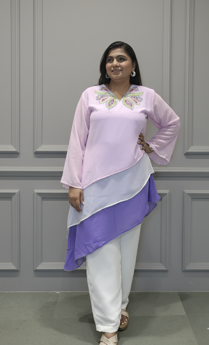 Butterfly Blush Georgette Top