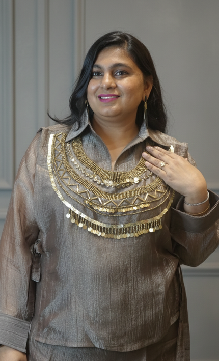 Elegant Grey Co-ord Set | Minimal Chic Style for Everyday & Festive Wear