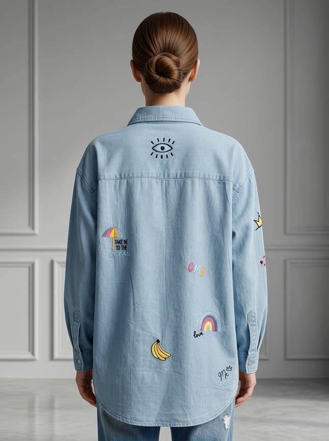 The Maverick Icon Denim Kurti