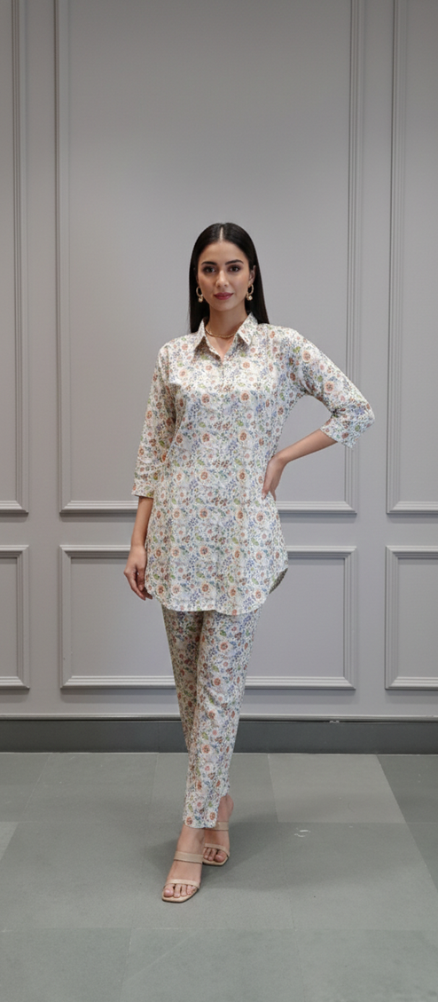 Cream Blossom Cotton Fusion Set