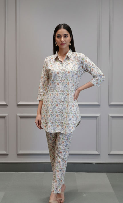 Cream Blossom Cotton Fusion Set