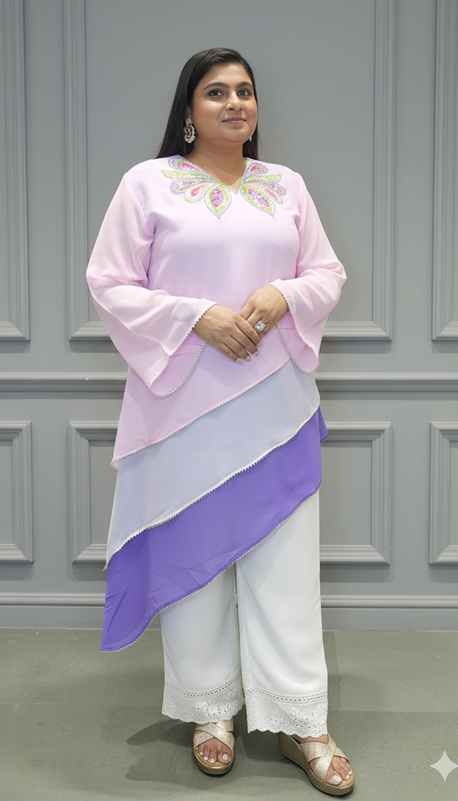 Butterfly Blush Georgette Top