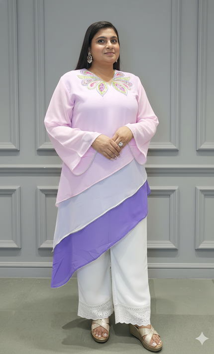 Butterfly Blush Georgette Top