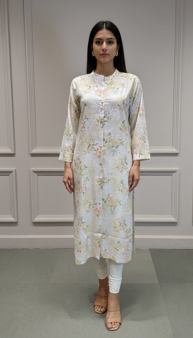 Dawn Light Printed Rayon Kurti